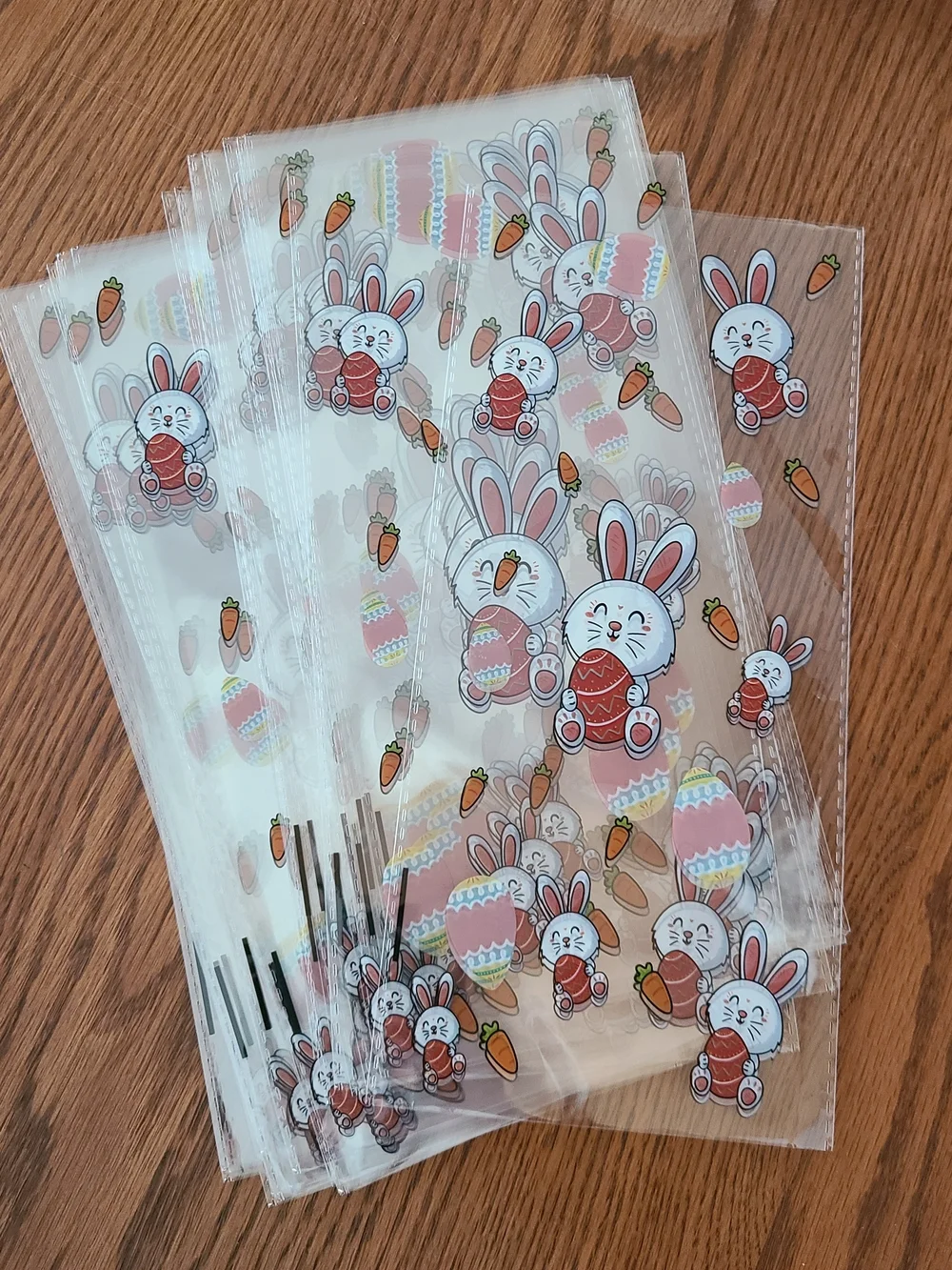 Easter Cellophane Bags - Carrot/ Bunny